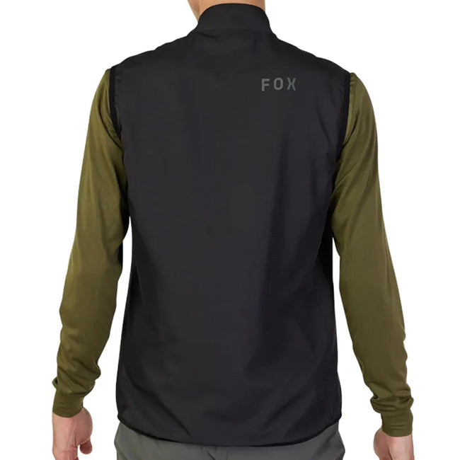 Chaqueta Cortavientos Bicicleta Ranger Sin Mangas Negro Fox - Rideshop