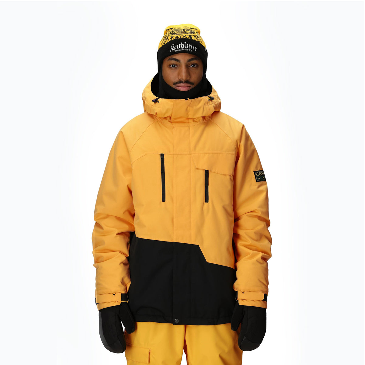 Chaqueta de Snowboard 686 Geo Insulated - Yellow Gold Colorblock (PV)