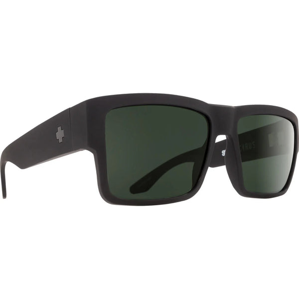Anteojos SPY+  Cyrus Soft Matte Black - Happy Gray Green Polar
