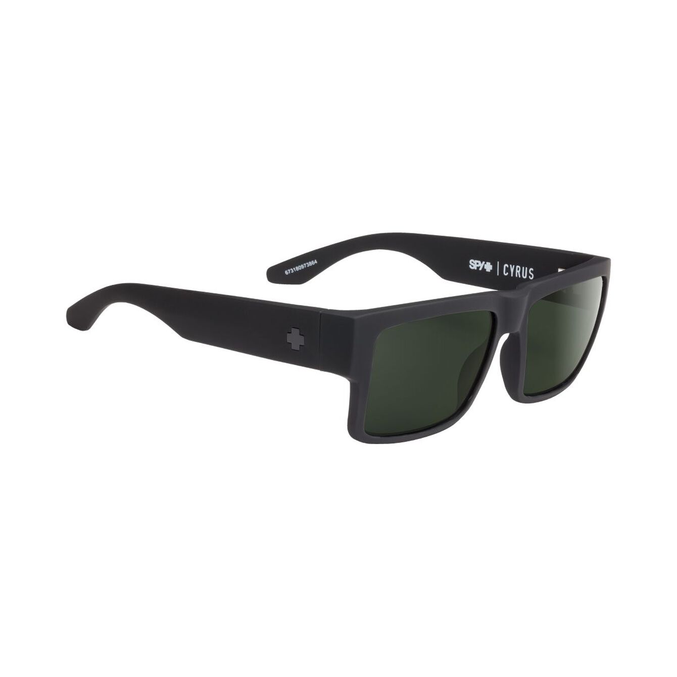 Anteojos SPY+  Cyrus Soft Matte Black - Happy Gray Green Polar