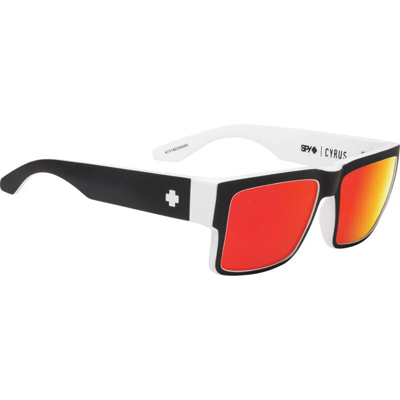 Anteojos SPY+  Cyrus Whitewall - Happy Gray Green with Red Spectra