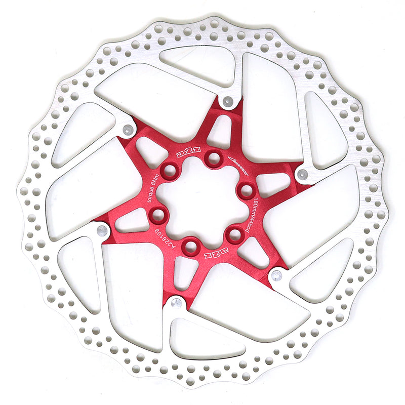 Disco de Freno a2z ATO-180 Dot Flourish Rojo