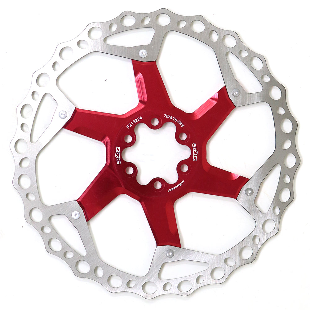 Disco de Freno a2z OVAL-203 Rojo