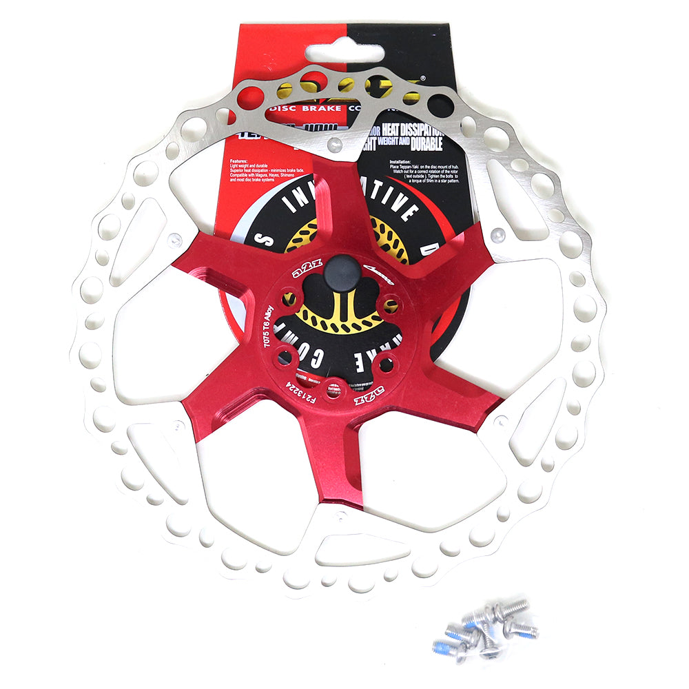 Disco de Freno a2z OVAL-203 Rojo