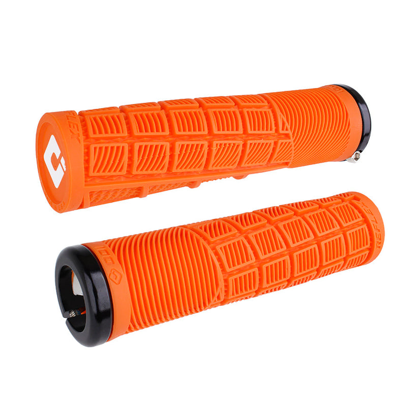 ODI Puños Reflex V2.1 Lock-On White/Orange - Rideshop