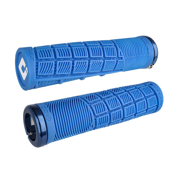 ODI Puños Reflex V2.1 Lock-On White/Blue - Rideshop