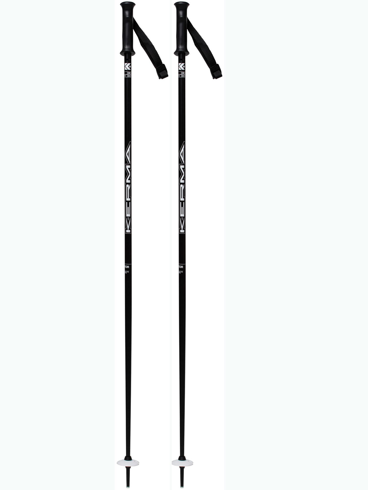Kerma Bastones de Ski Vector Negro - Rideshop