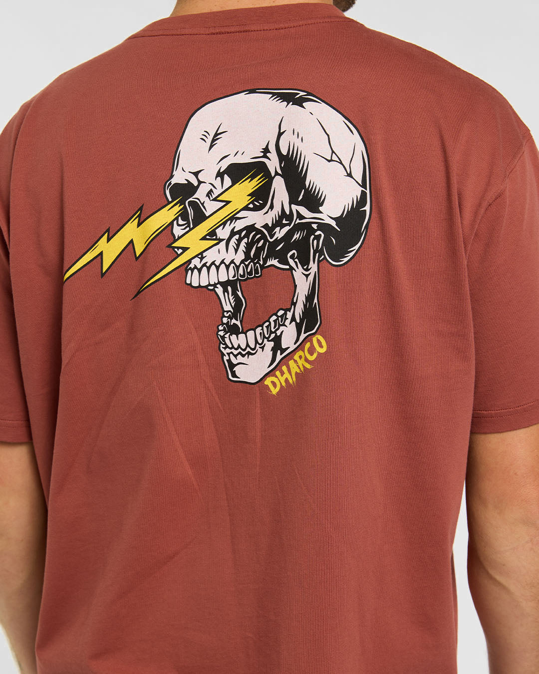 Camiseta de algodón para hombre | Color óxido