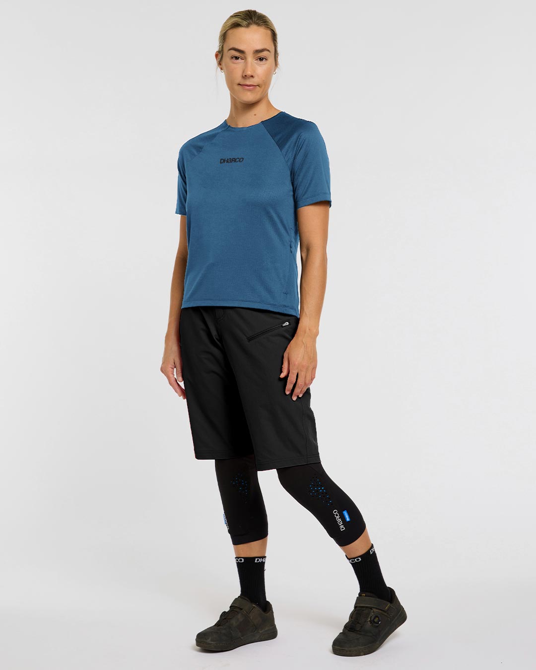Jersey de manga corta Ather para mujer | Azul marroquí