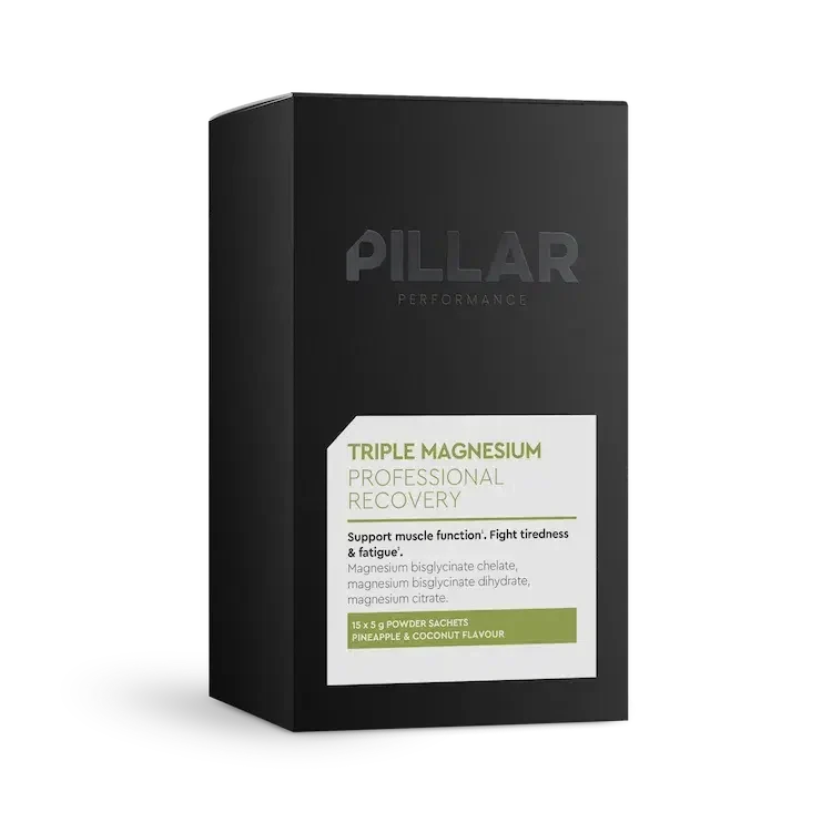 Pillar Performance Triple Magnesium Travel Pack Piña y Coco – Caja 15 Sobres de 5,7 g