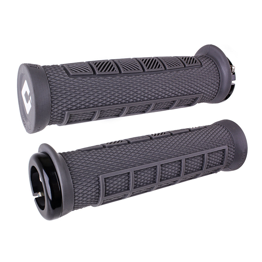 Puños Odi Elite Pro, V2.1 Lock On, Graphite/Black Clam