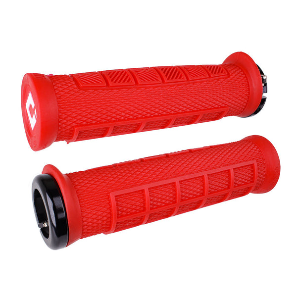 ODI Puños Elite Pro V2.1 Lock On Bright Red/White - Rideshop