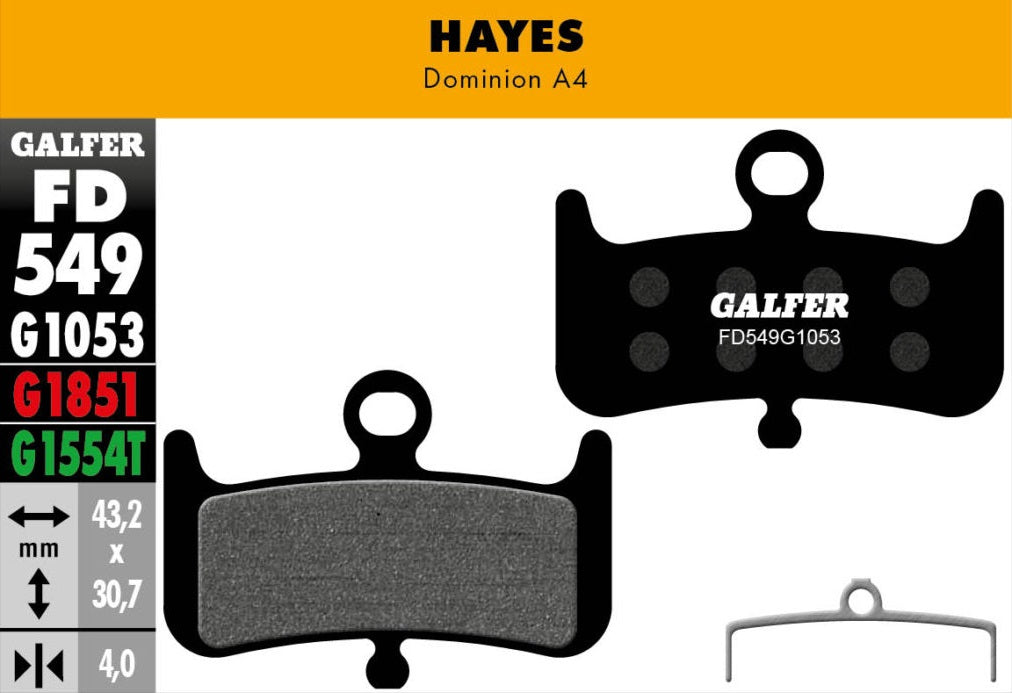 Pastillas Galfer Hayes Dominion A4