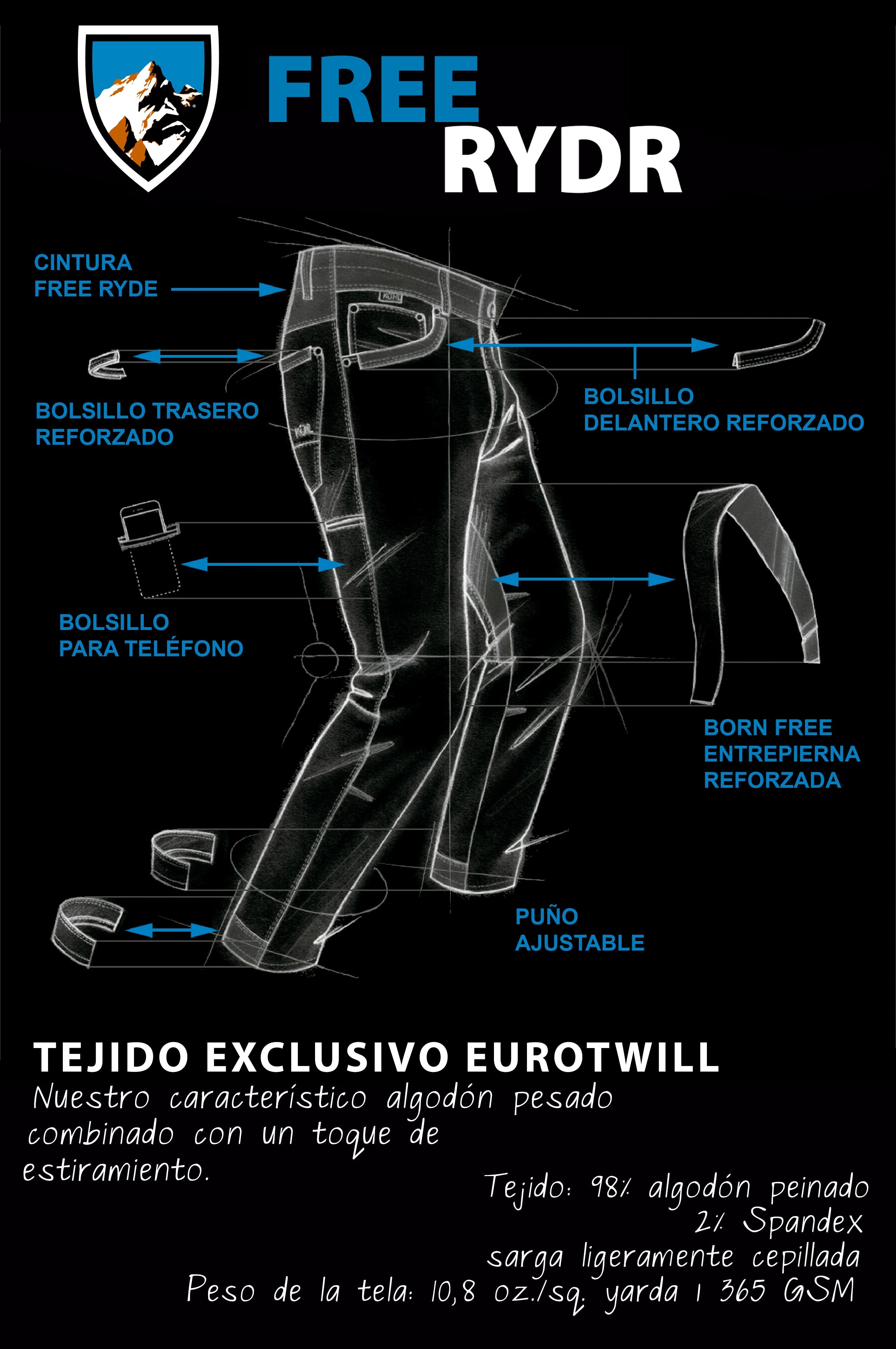 Pantalón Kühl Free Rydr Tapered