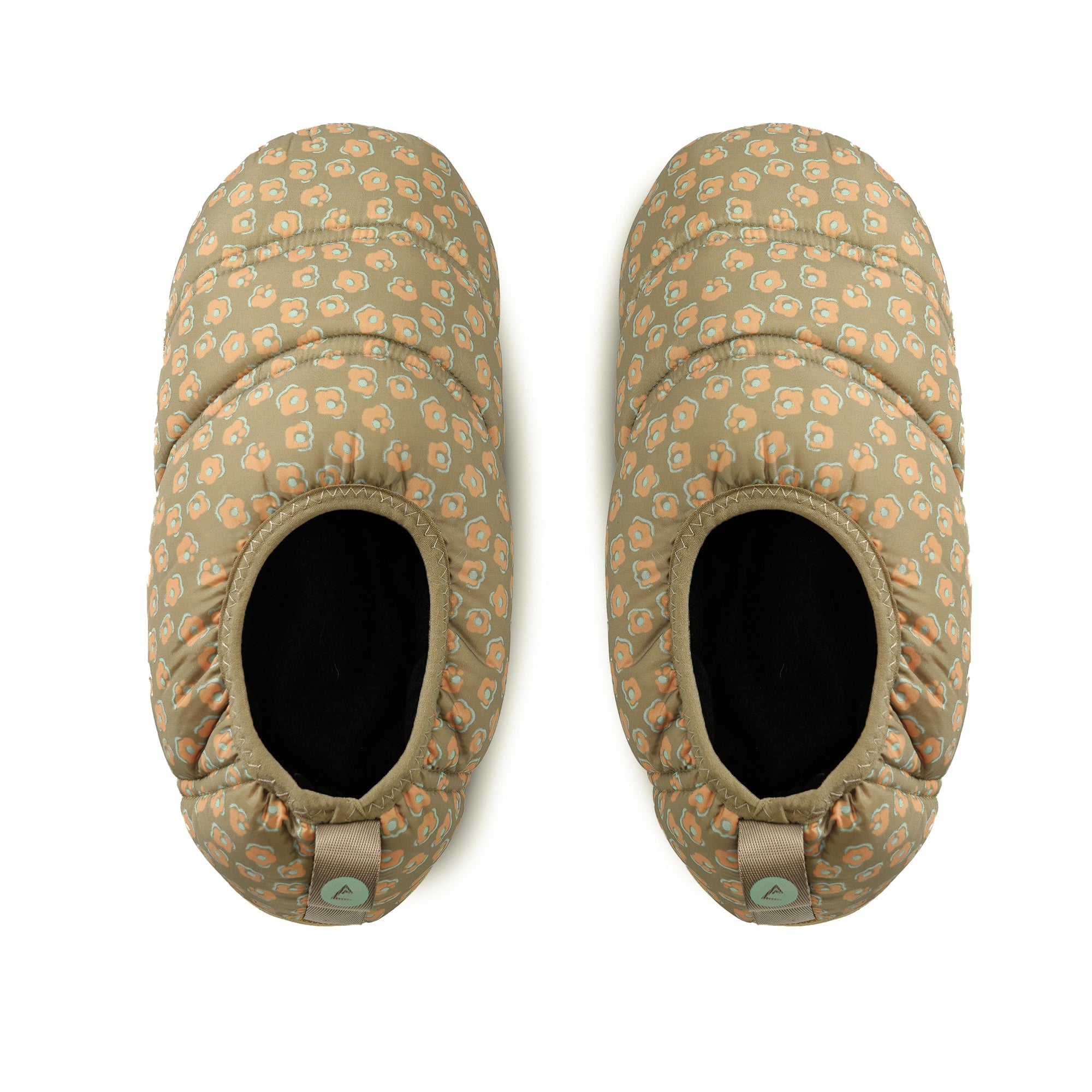 Pantuflas térmicas Futaleufú Nu-B Foam Print Flores Verde