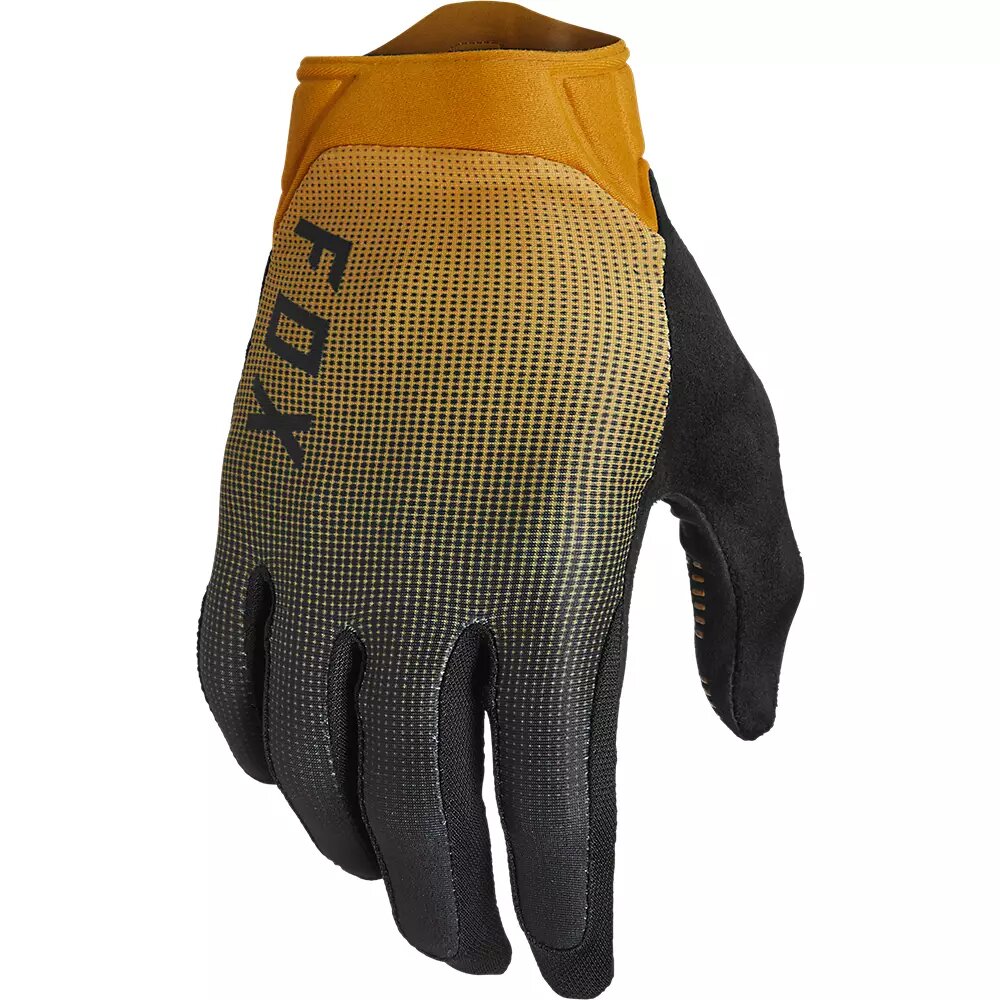 Guantes Bicicleta Flexair Ascent Dorado Fox - Rideshop