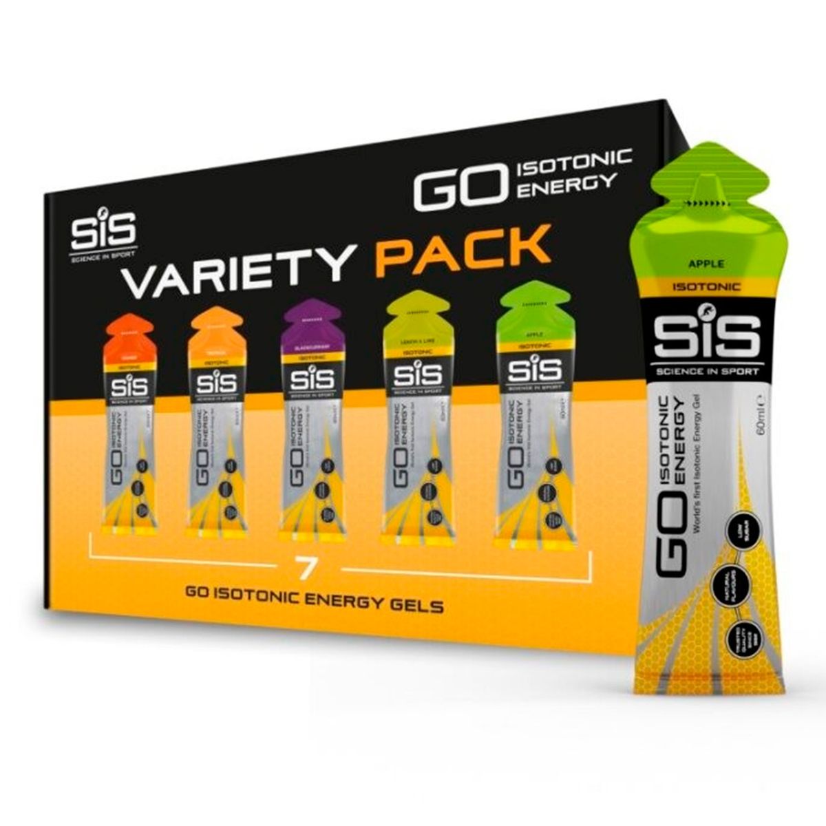 Gel SIS GO Isotónico Pack Sabores Mixto 60ml 7U - Mixto