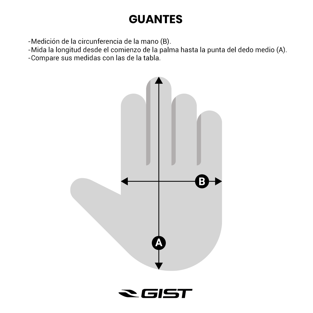 Guantes Gist Zero Evo Negro - Rideshop