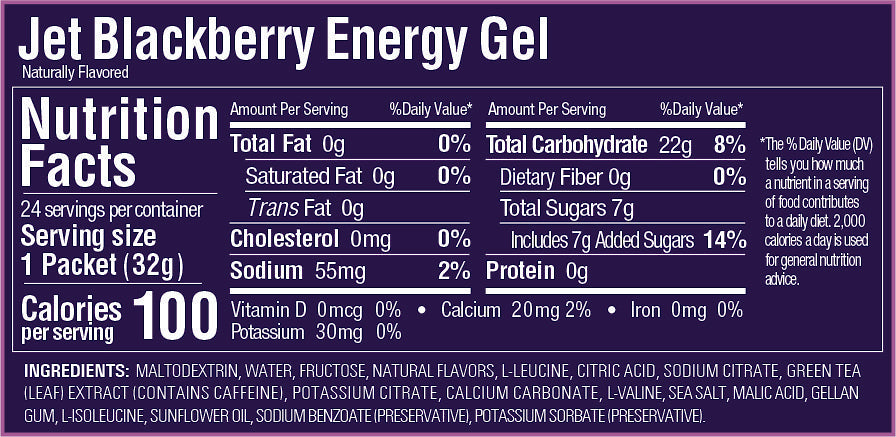 Caja de Geles Jet Blackberry GU Energy (24 Unid) - Rideshop