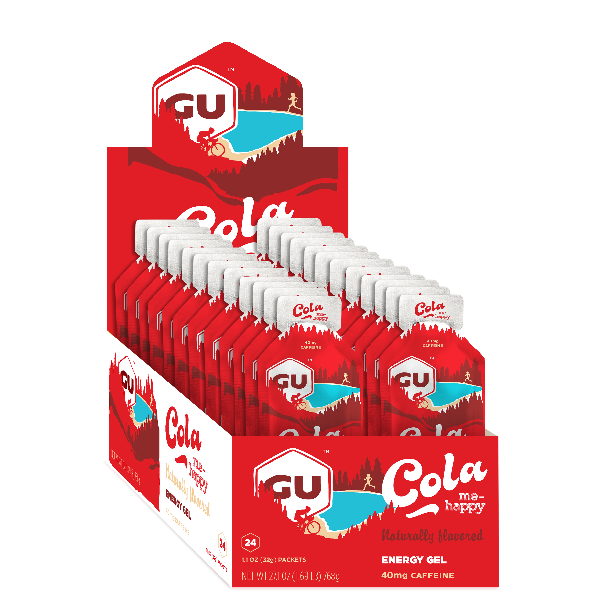 Caja de Geles Cola Me Happy GU Energy - Rideshop