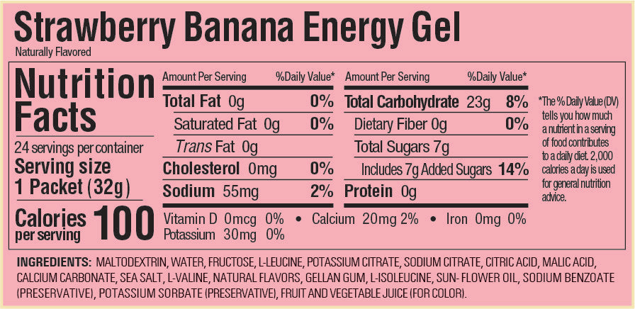 Caja de Geles Strawberry Banana 24 GU Energy - Rideshop
