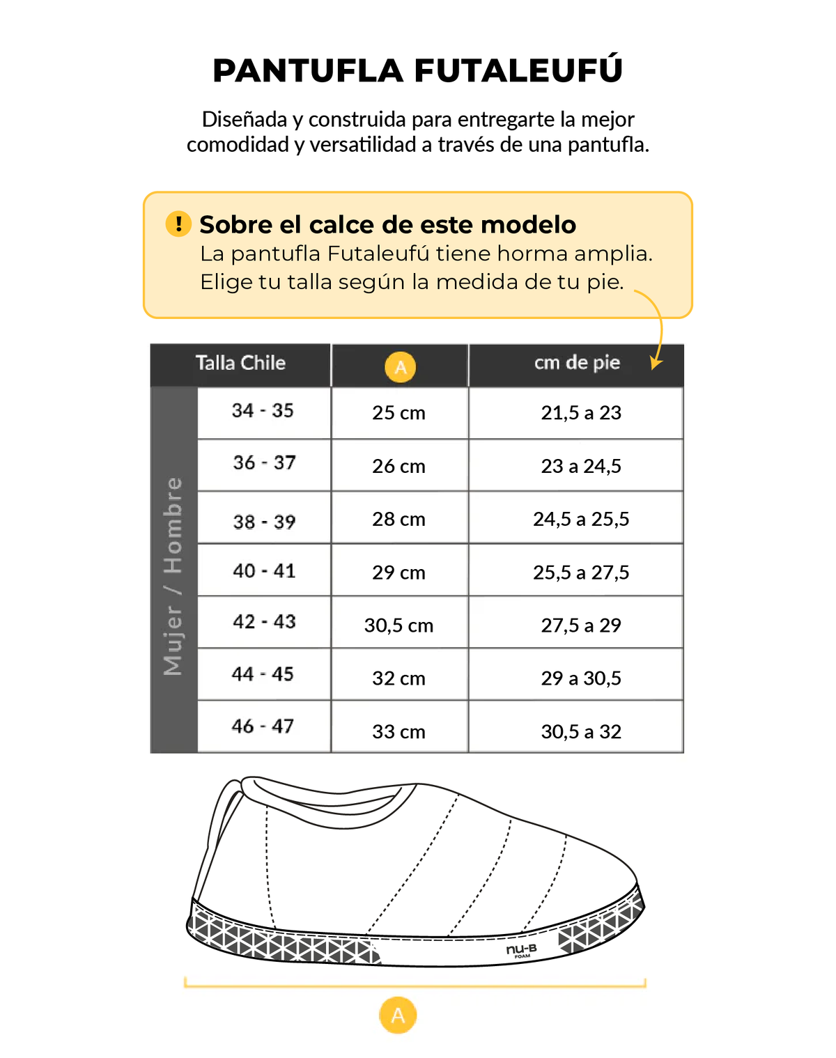 Pantufla térmica Futaleufú FLEX Nu-B Foam Azul Atakama Outdoor