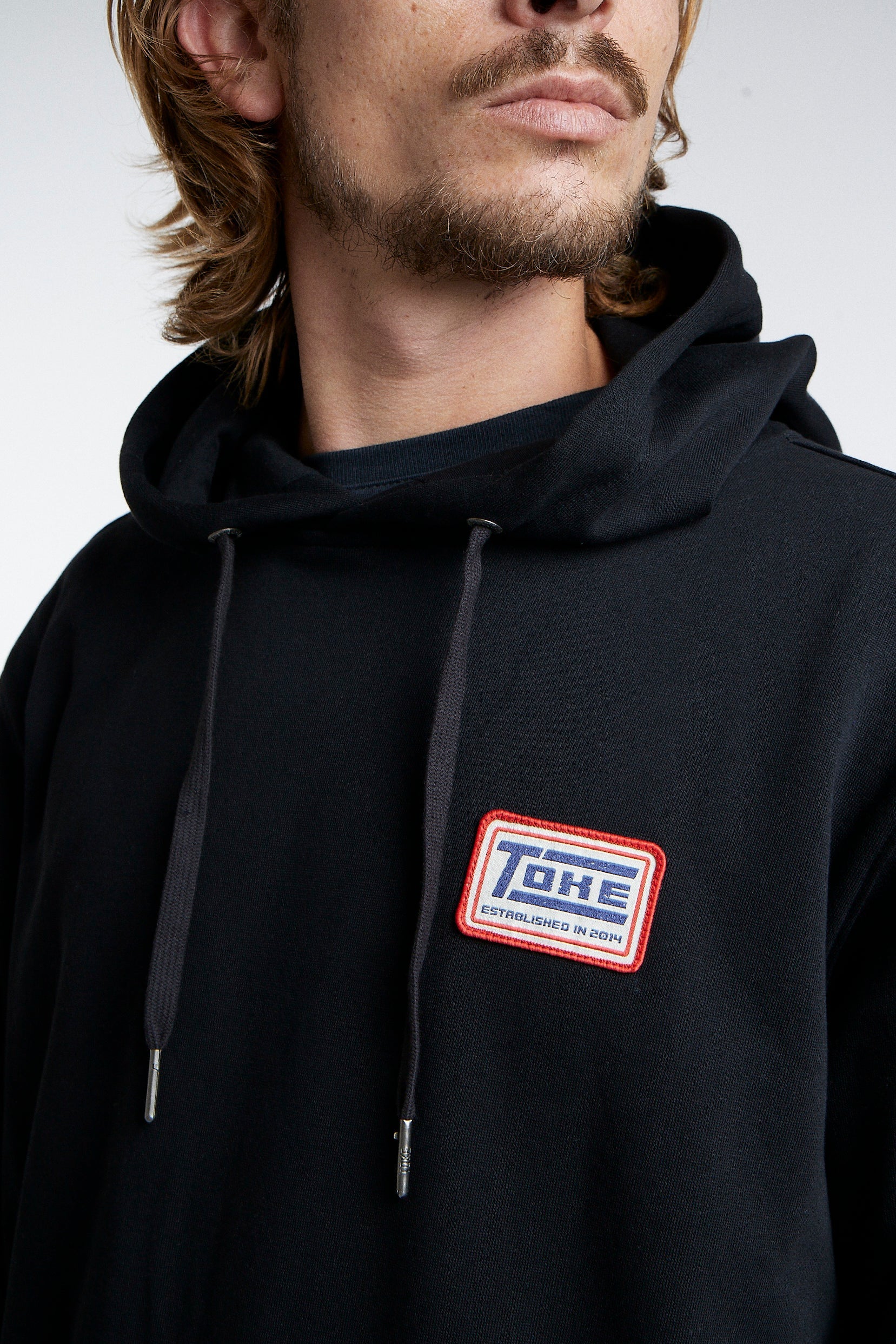 Hoodie Negro Hombre Toke