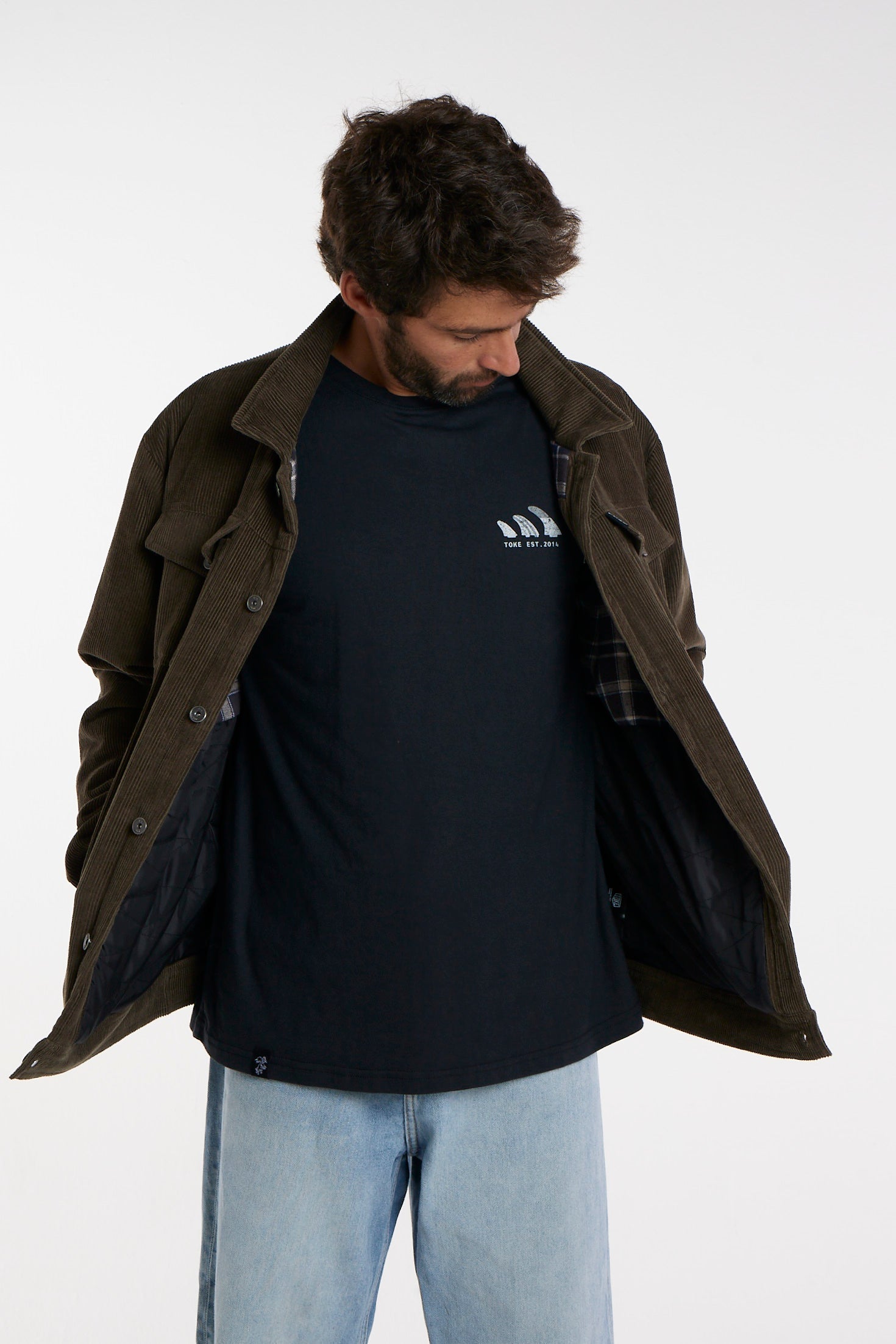 Chaqueta Cotele Verde Toke