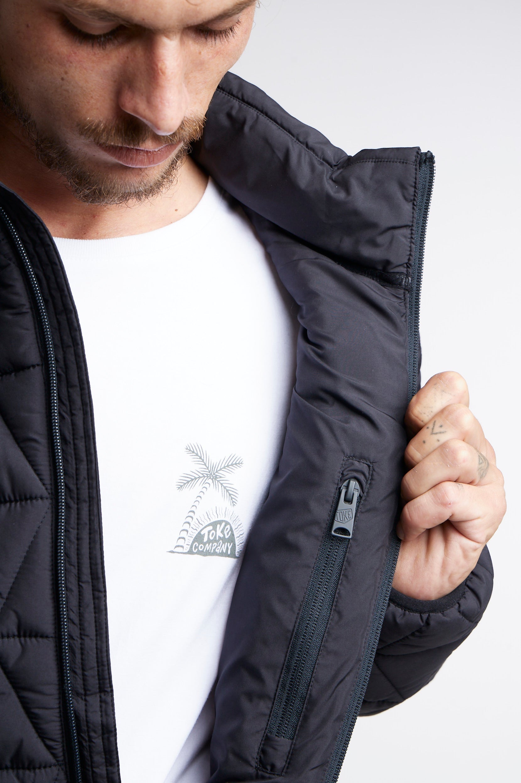 Parka Negra Hombre Toke