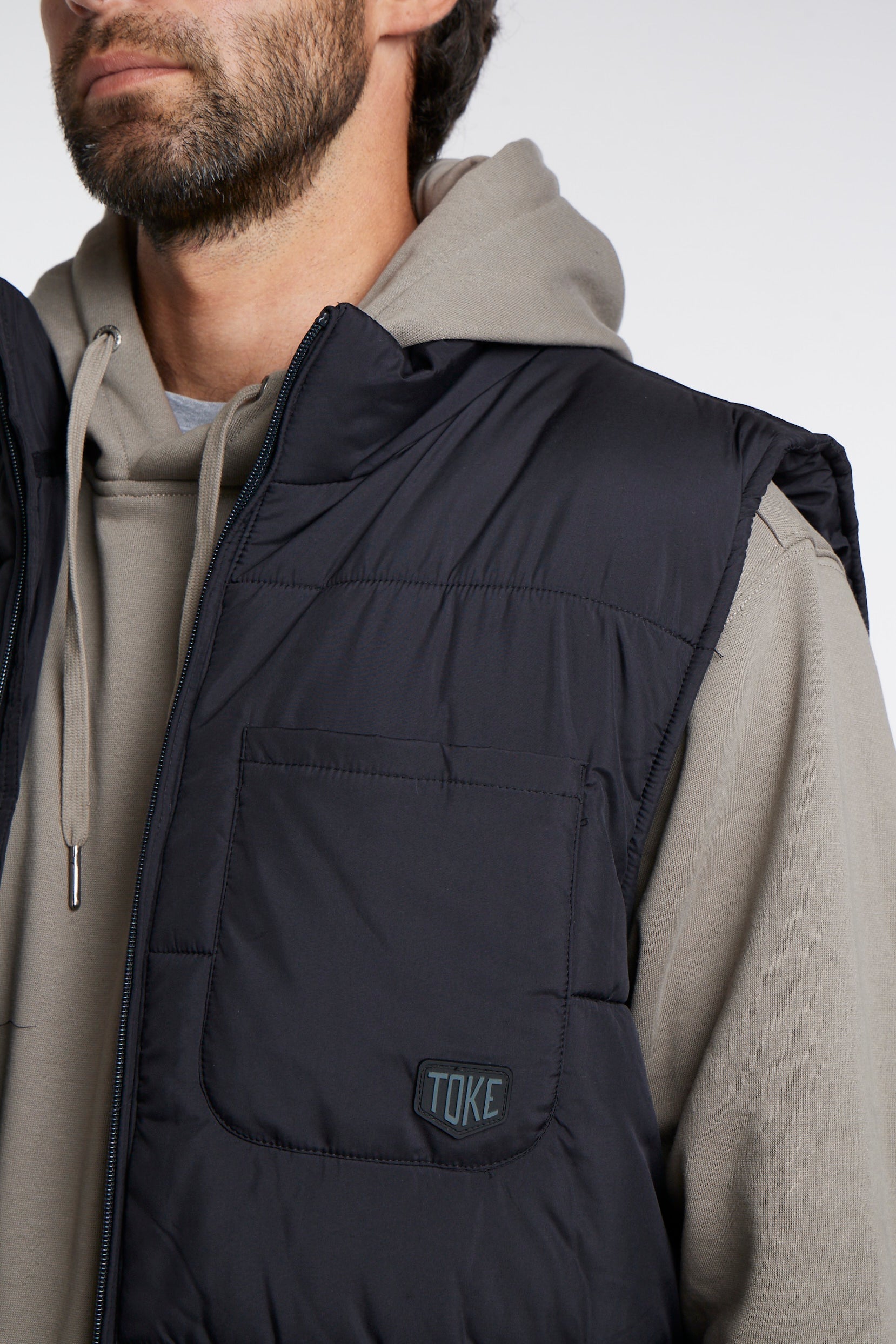 Chaqueta Sin Mangas Hombre Negra