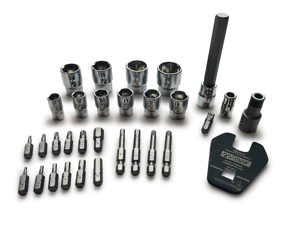 SET PEDROS DADOS Y LLAVES PARA LLAVE DE TORQUE
