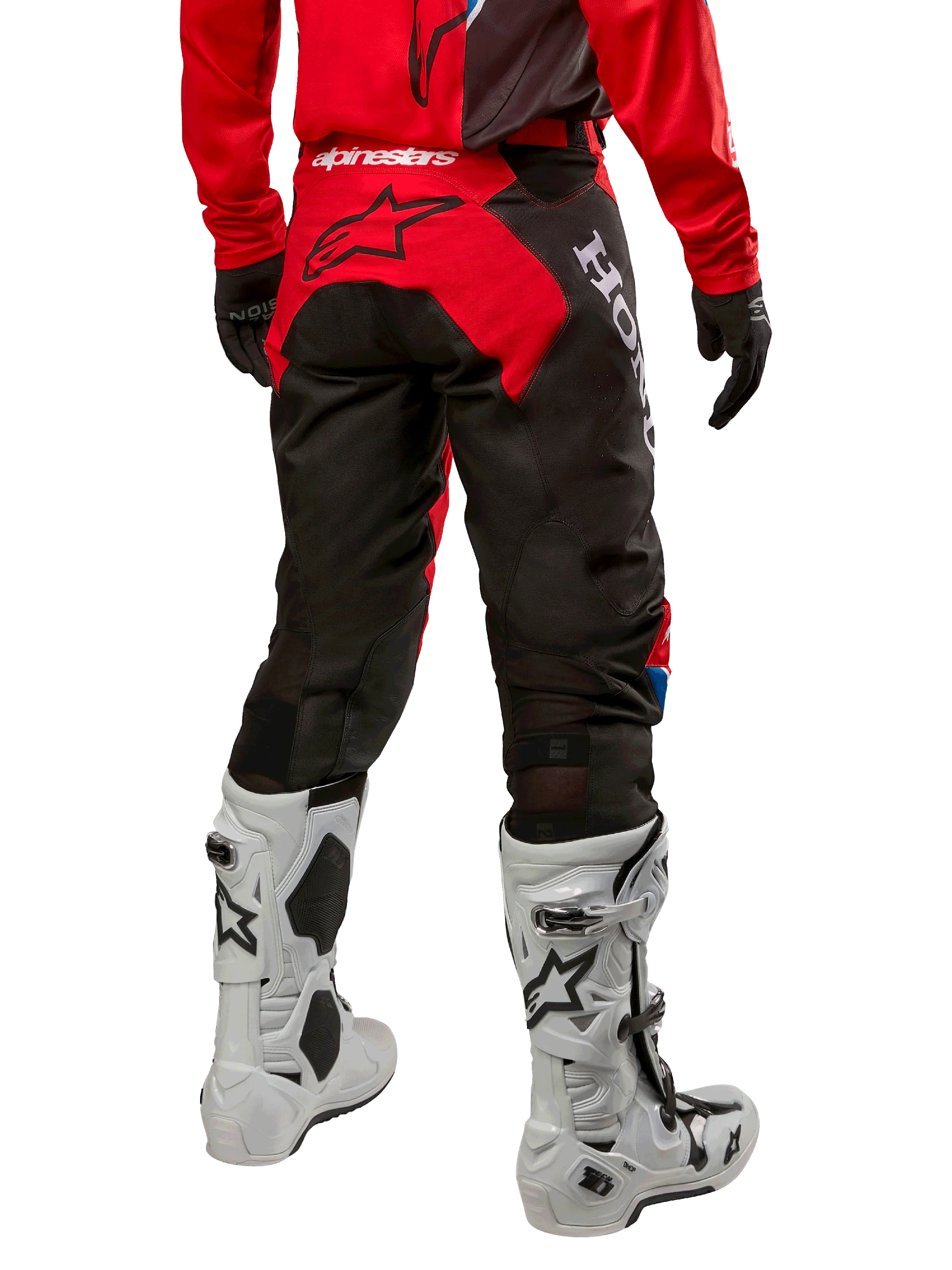 Pantalón Moto Alpinestars Honda Racer Iconic Rojo/Negro