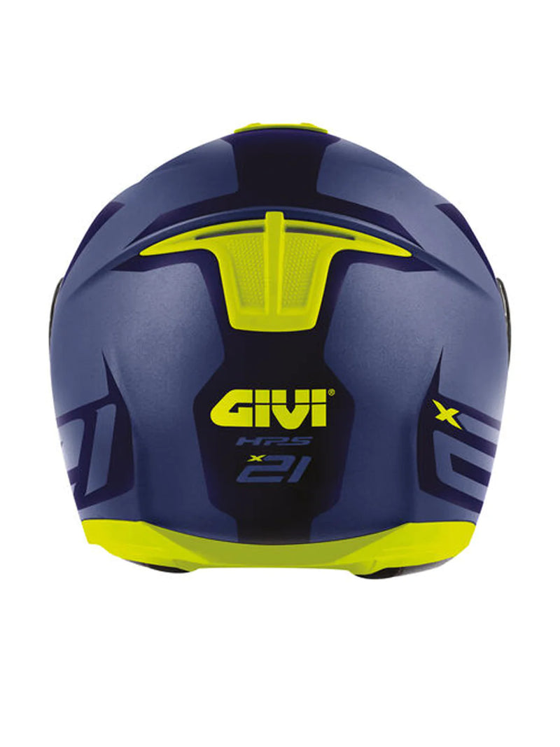 Givi Casco X21 Challenger Spirit Blue/Yellow - Rideshop