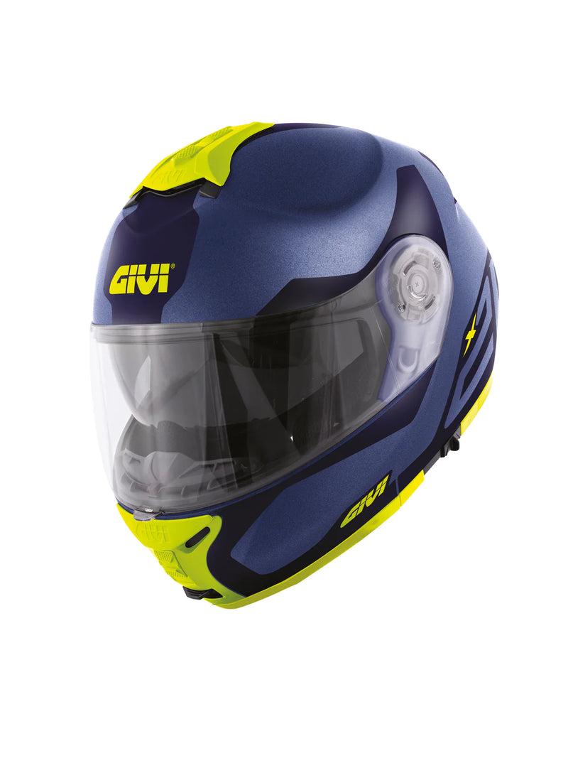 Givi Casco X21 Challenger Spirit Blue/Yellow - Rideshop