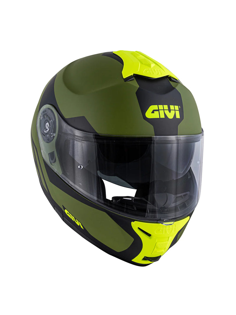 Givi Casco X21 Challenger Spirit Green/Black/Yell. - Rideshop