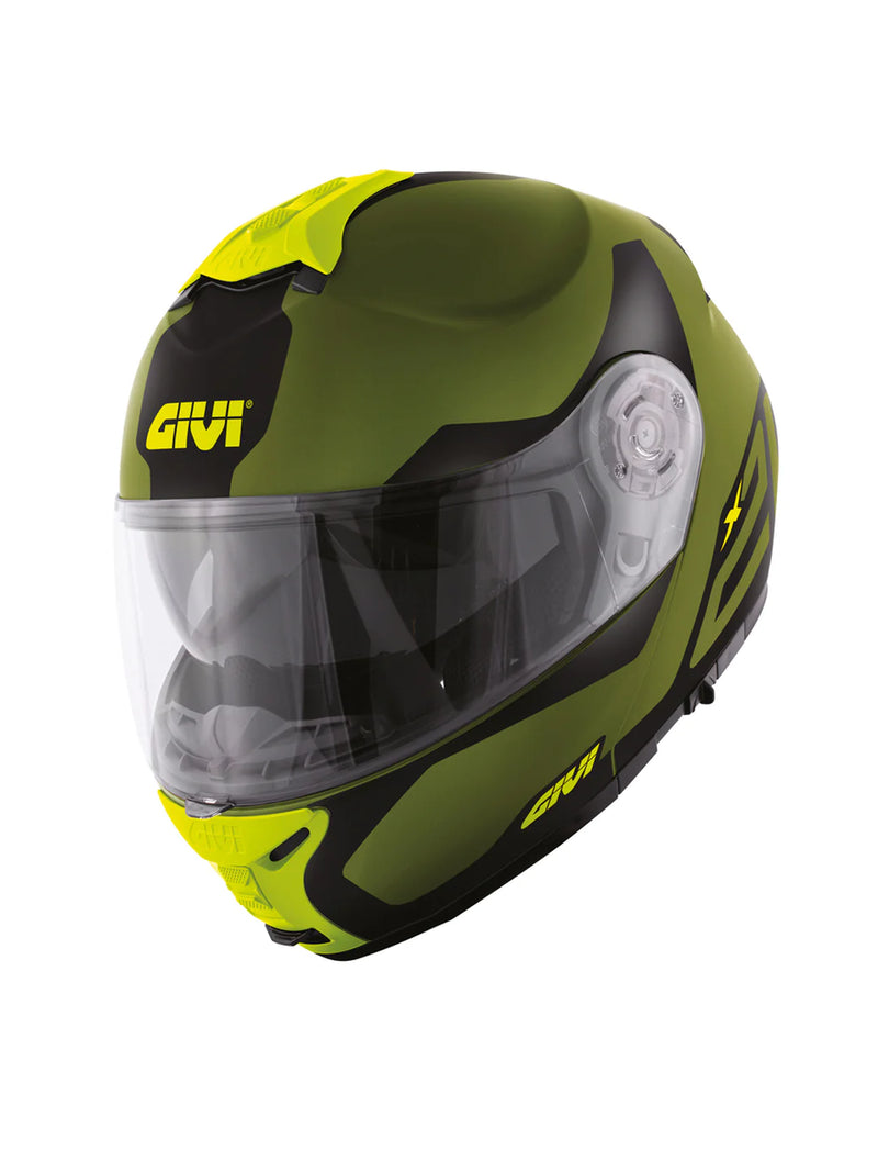 Givi Casco X21 Challenger Spirit Green/Black/Yell. - Rideshop