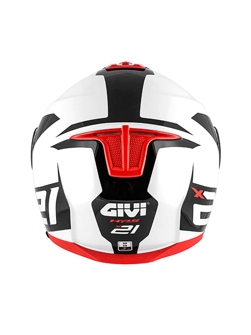 Givi Casco X21 Challenger Spirit White/Black/Red - Rideshop