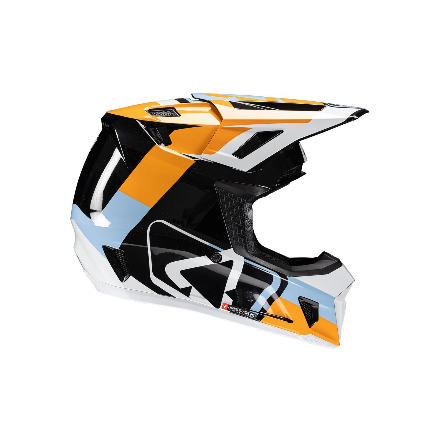 Kit Leatt Casco Moto 7.5 Antiparra 4.5 V25 Naranjo
