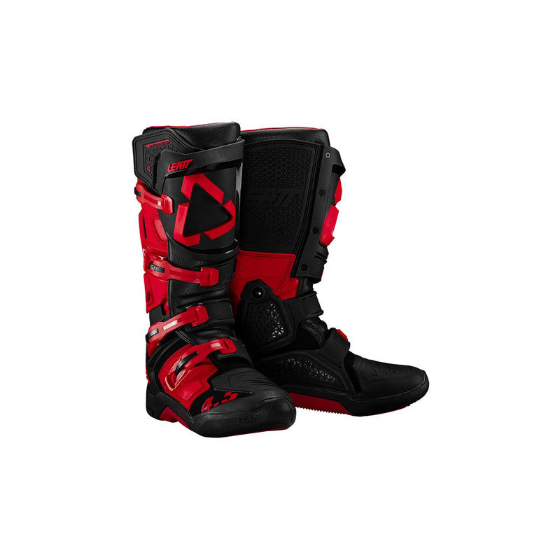 Leatt Botas de Moto 4.5 Negro-Rojo