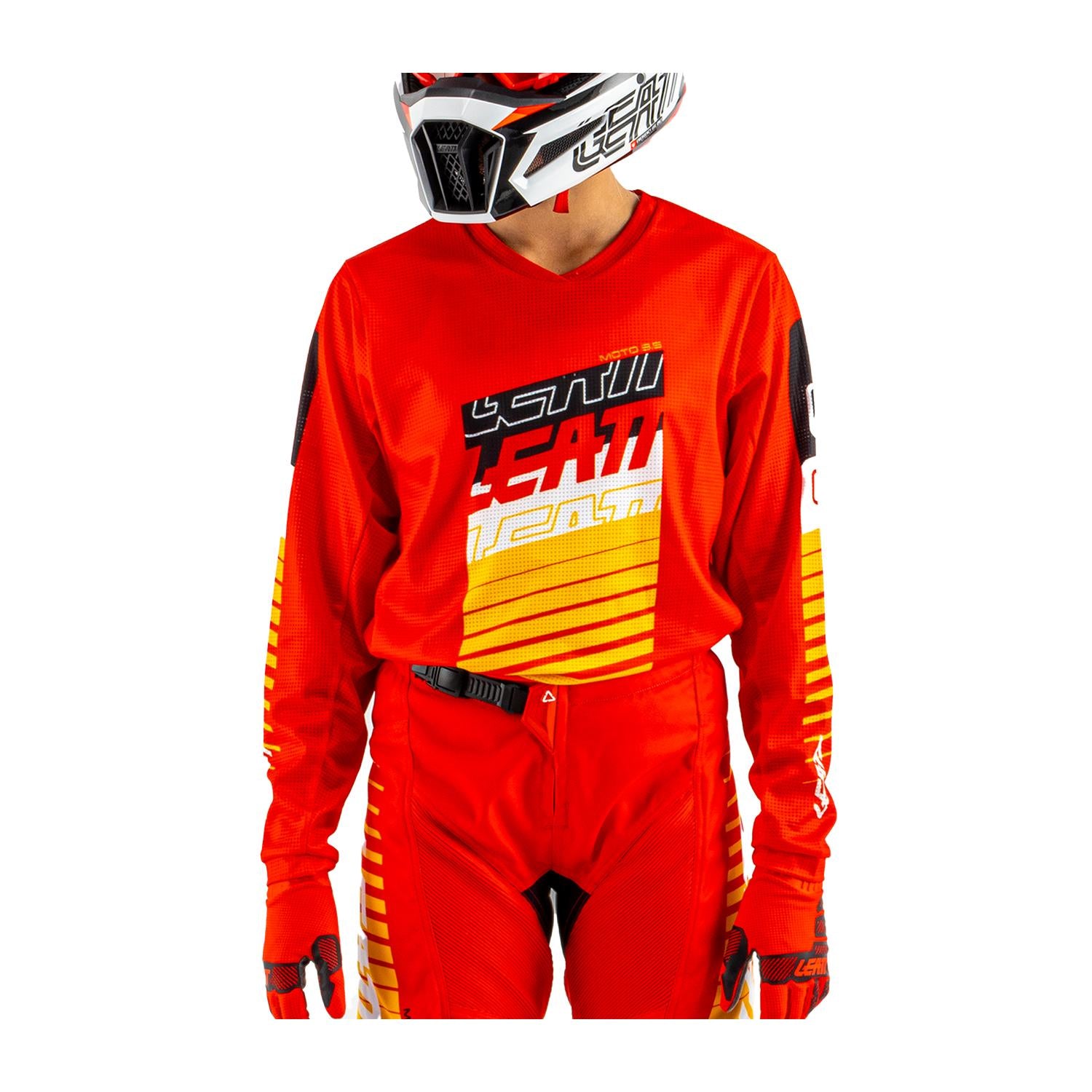 Kit Leatt Moto Ride Infantil 3.5 Rojo