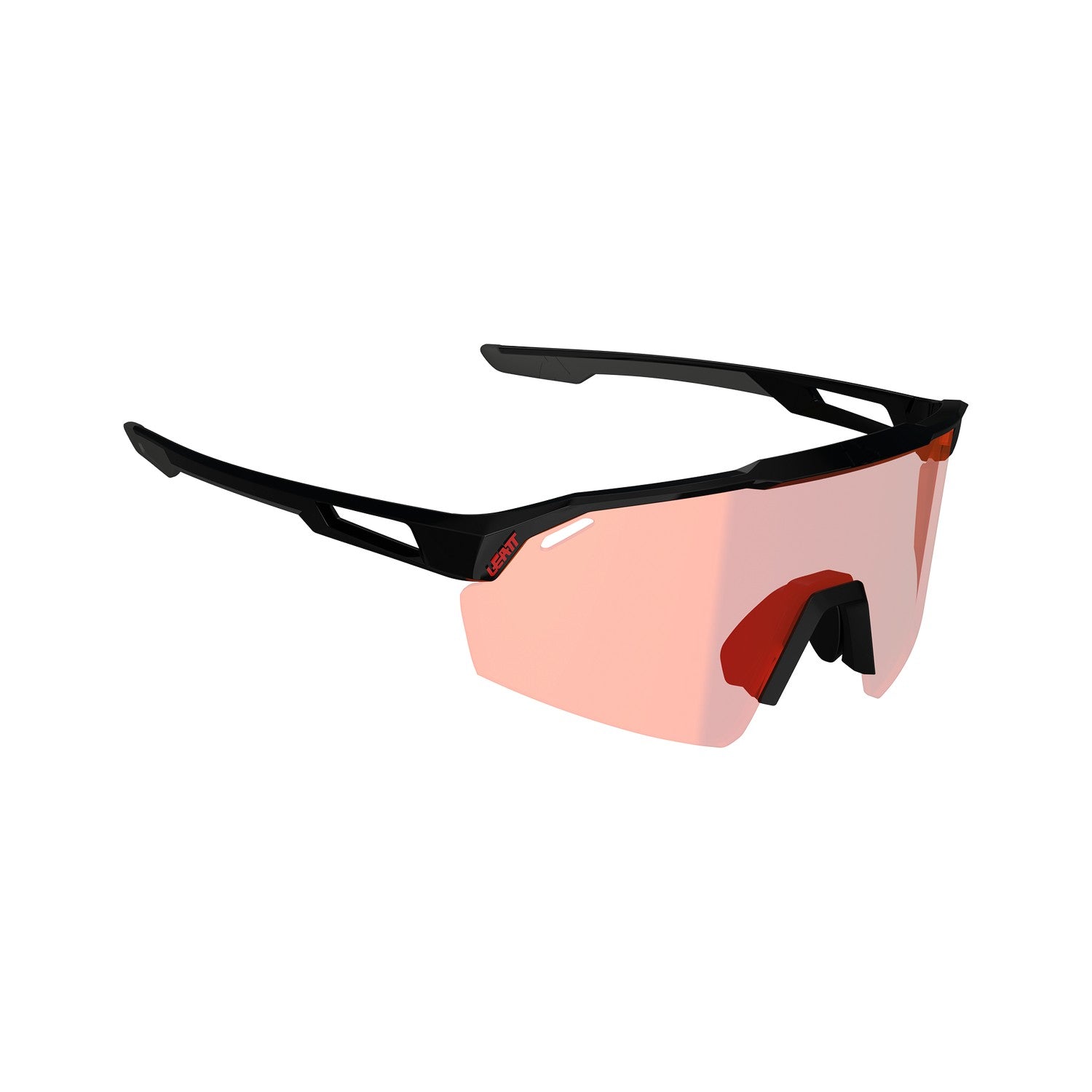 Anteojos Leatt SpeedViz Lite Negro Satinado Iriz Rojo Cristal 13 VLT