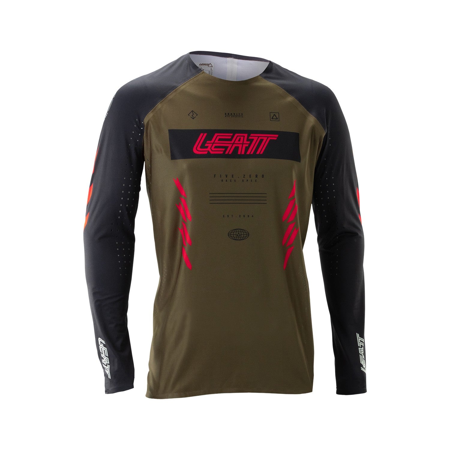 Jersey Leatt MTB Manga Larga Gravity 5.0 Café Racing