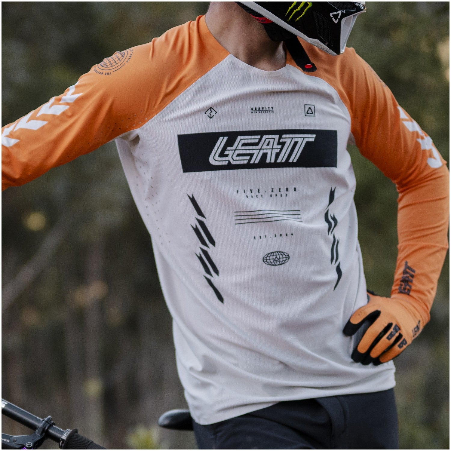 Jersey Leatt MTB Manga Larga Gravity 5.0 Amarillo Racing