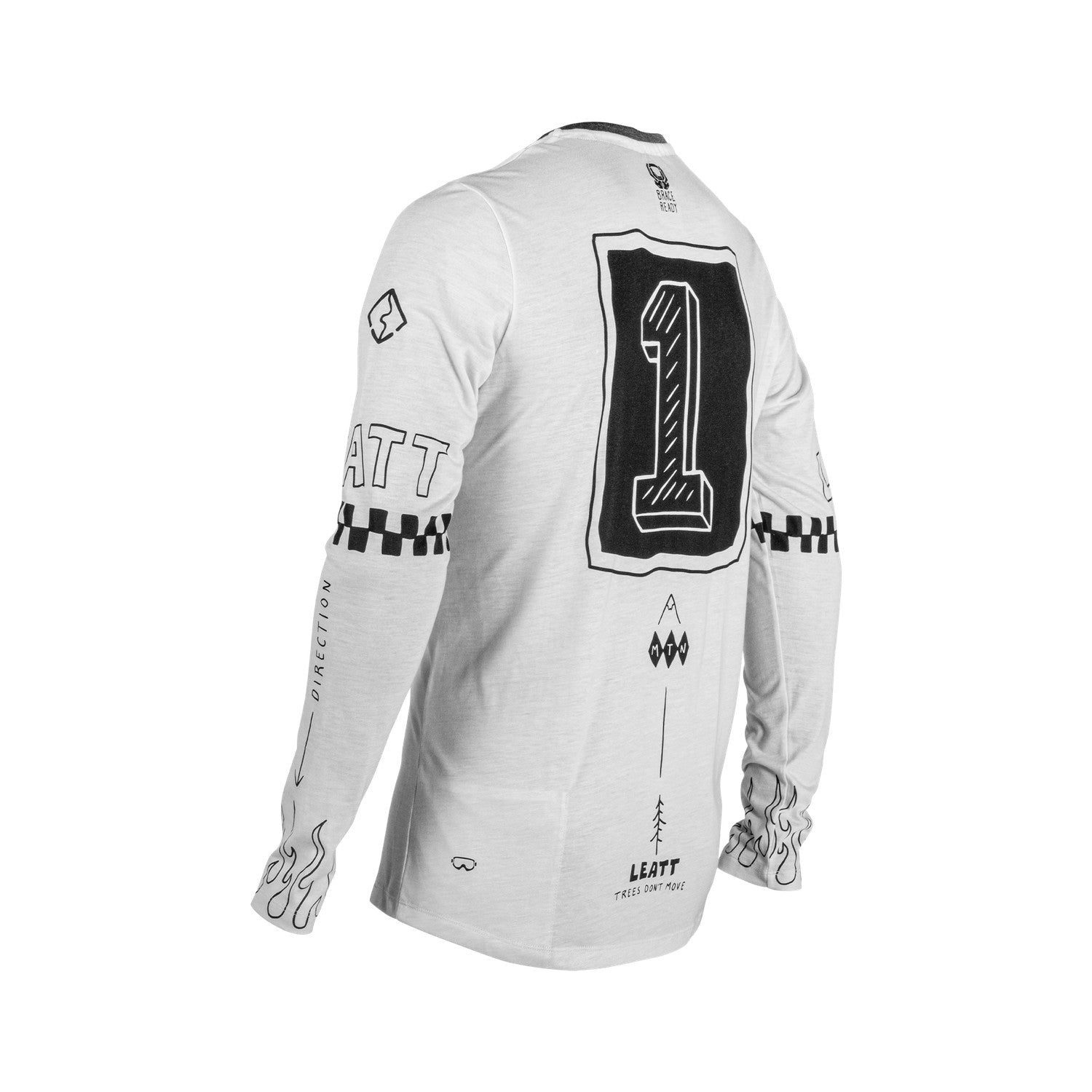 Jersey Leatt MTB Manga Larga Gravity 3.0 Crema