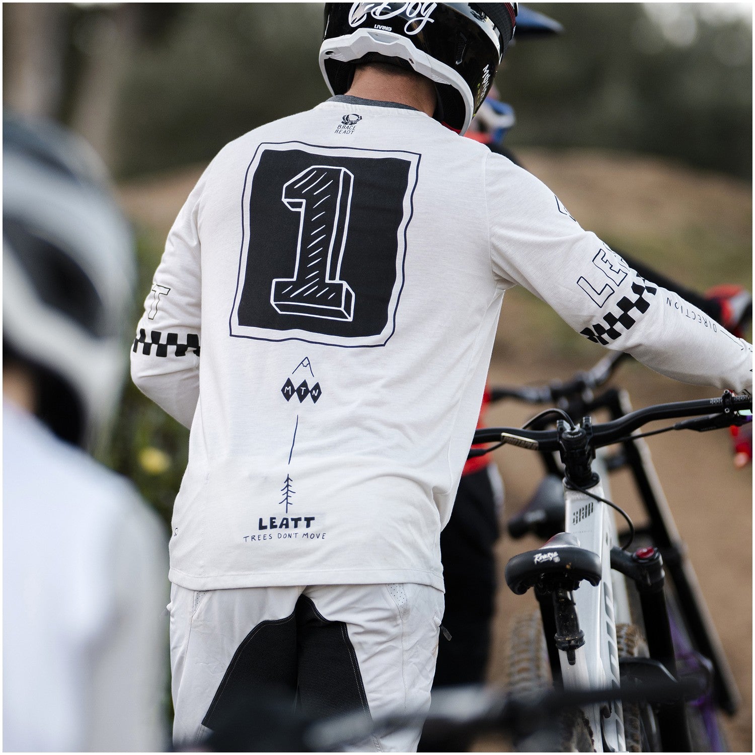 Jersey Leatt MTB Manga Larga Gravity 3.0 Crema