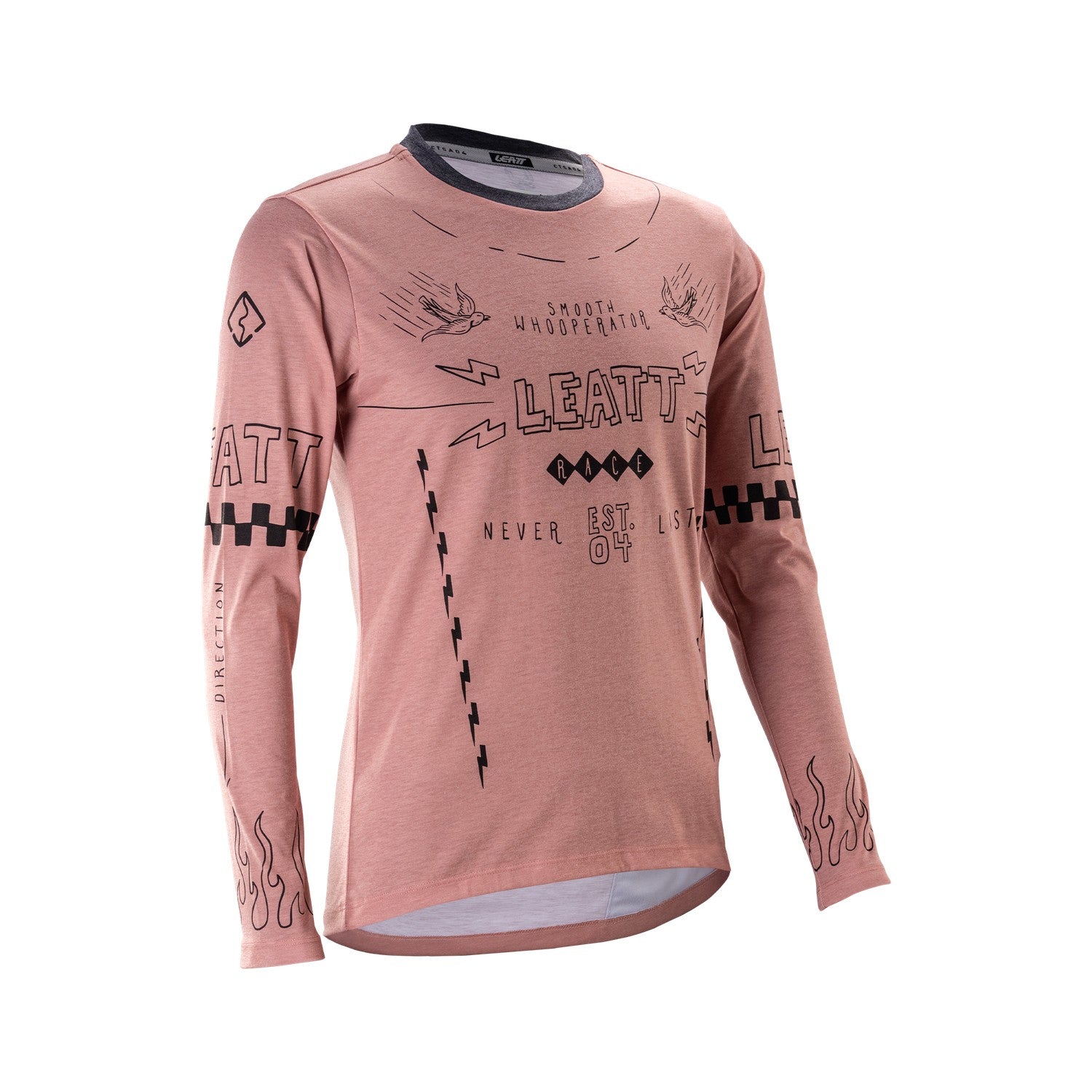 Jersey Leatt MTB Manga Larga Mujer Gravity 3.0 Polvo Rosa