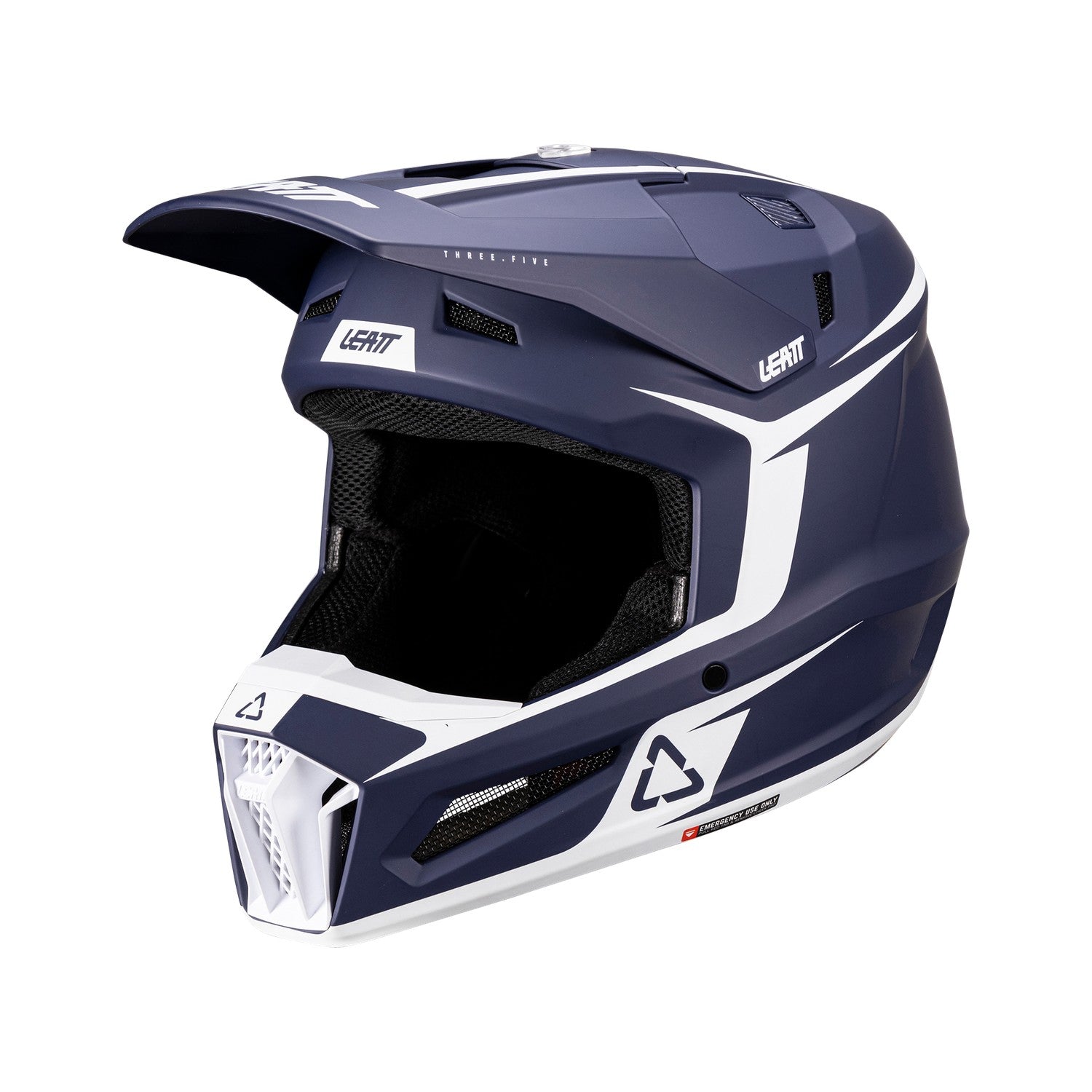 Kit Leatt Casco Moto Infantil JR 3.5 Antiparra 2.5s Azul