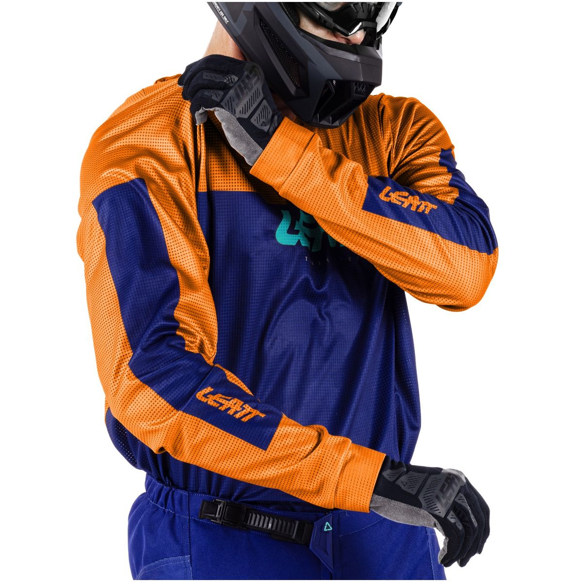 Kit Moto Ride Infantil JR 3.5 Leatt - Naranjo - XS (110-120 cm)