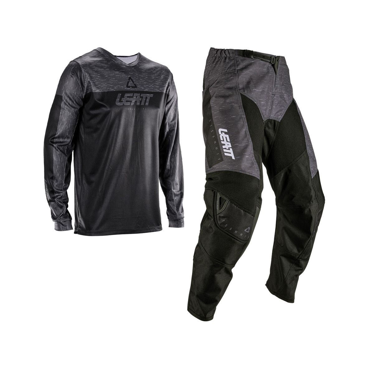 Kit Moto Ride Infantil JR 3.5 Leatt - Stealth - XS (110-120 cm)