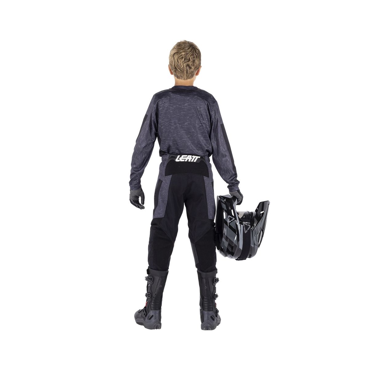 Kit Moto Ride Infantil JR 3.5 Leatt - Stealth - XS (110-120 cm)